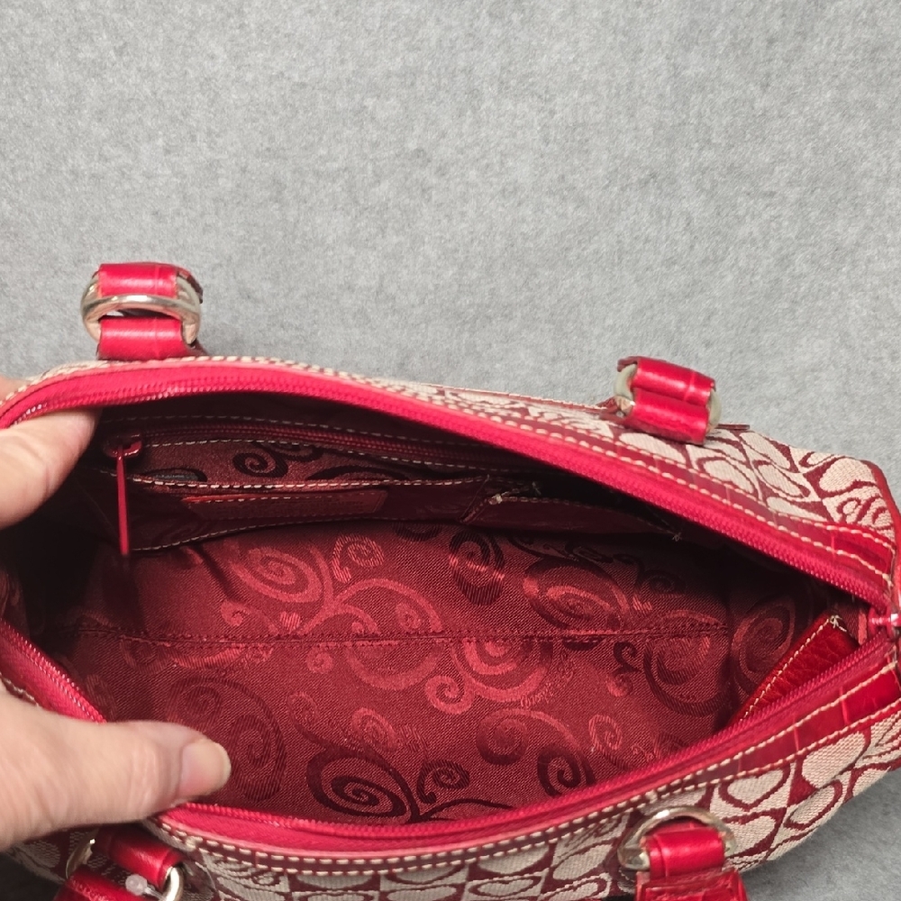 Brighton Red Heart Satchel - Picture 10 of 16